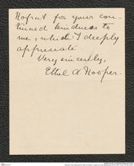 Nachlass Franz Steindachner, Brief von Ethel A. Hopper an Franz Steindachner (07.04.1907), Inv.Nr. 237.06, Seite 8